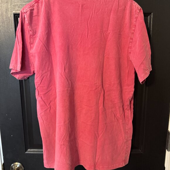 Vintage Style Men's Lucky Brand Lightweight Tshirt Red Extra Large - Picture 4 of 4